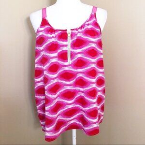 Macbeth Collection Red/Pink/White Tank - Large